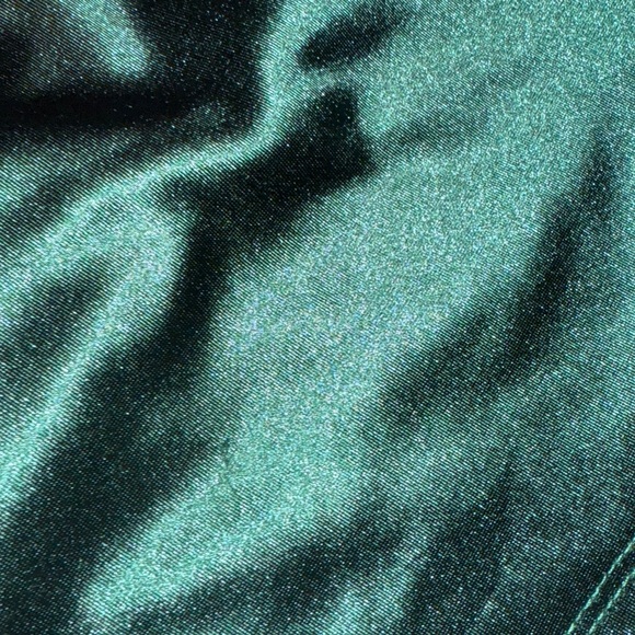 Windsor Emerald Satin Mini Dress - Picture 6 of 6